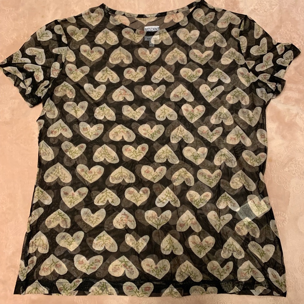 Vintage Moschino sheer top
